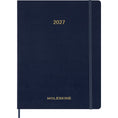 Carica l'immagine nel visualizzatore della galleria, Agenda Moleskine 2027 Settimanale con Note Large Blu Zaffiro Copertina Morbida