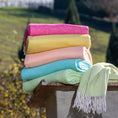 Carica l'immagine nel visualizzatore della galleria, Super Soft Babele Herringbone - Plaid in Cotone Riciclato | Grigio Melange