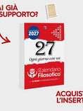 Carica l'immagine nel visualizzatore della galleria, Ricarica Calendario Filosofico 2027 A5