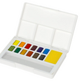 Carica l'immagine nel visualizzatore della galleria, Acquerelli Faber-Castell 12 colori compatto