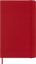 Carica l'immagine nel visualizzatore della galleria, Moleskine Agenda 18 Mesi Settimanale Notebook - Large, Rosso Scarlatto, Copertina rigida, 2027