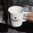 Carica l'immagine nel visualizzatore della galleria, Set 2 Tazze Espresso Happy Cuore Rosso