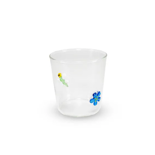 Bicchiere in Vetro Borosilicato WD-Lifestyle 250ml - Decoro Libellula