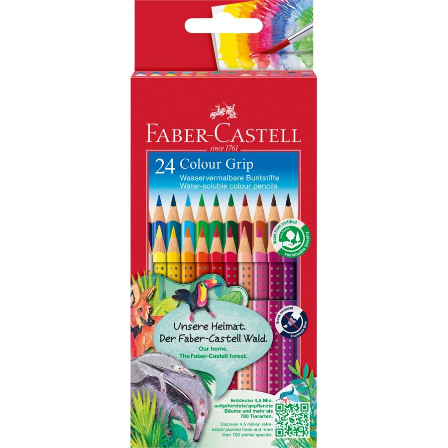 Matite Acquarellabili Colour Grip 24 colori