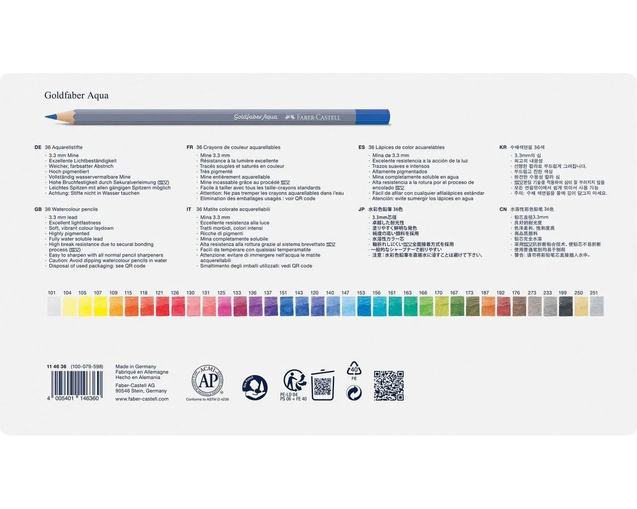 Matite Colorate Faber-Castell 36 colori