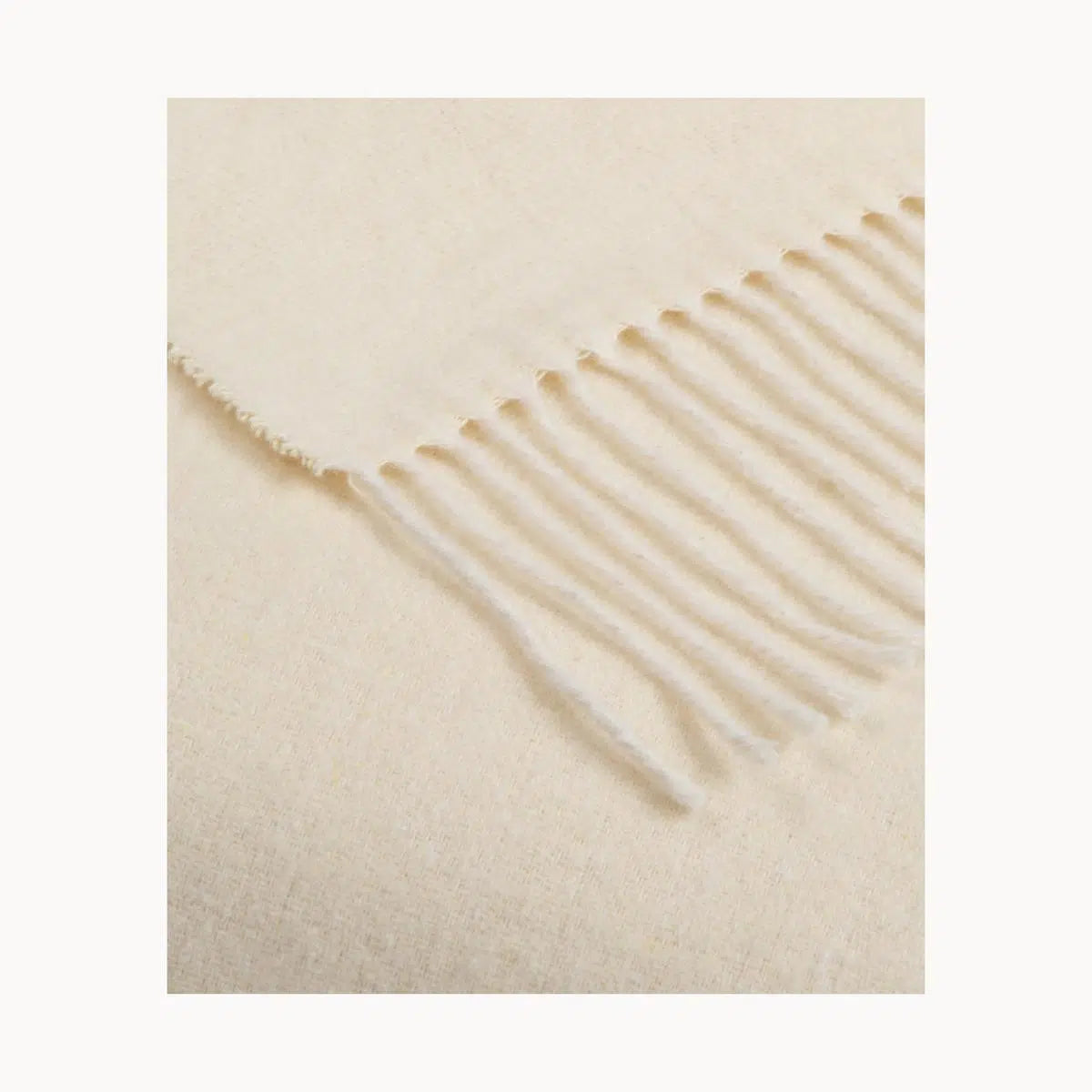 Super Soft Babele Herringbone - Plaid in Cotone Riciclato | Perla