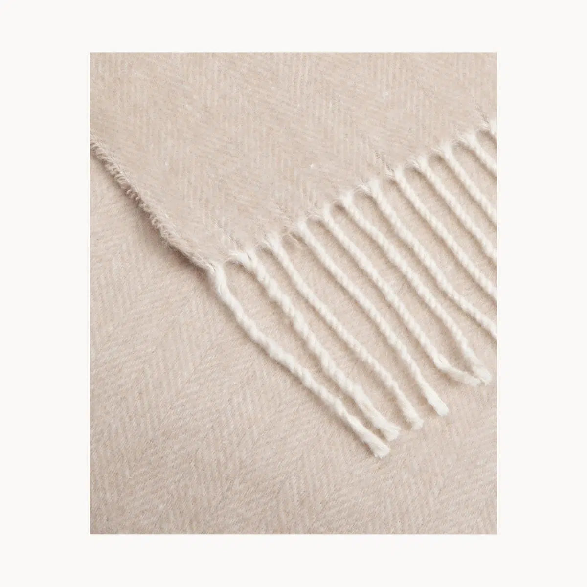 Super Soft Babele Herringbone - Plaid in Cotone Riciclato | Fungo - 130x170 cm