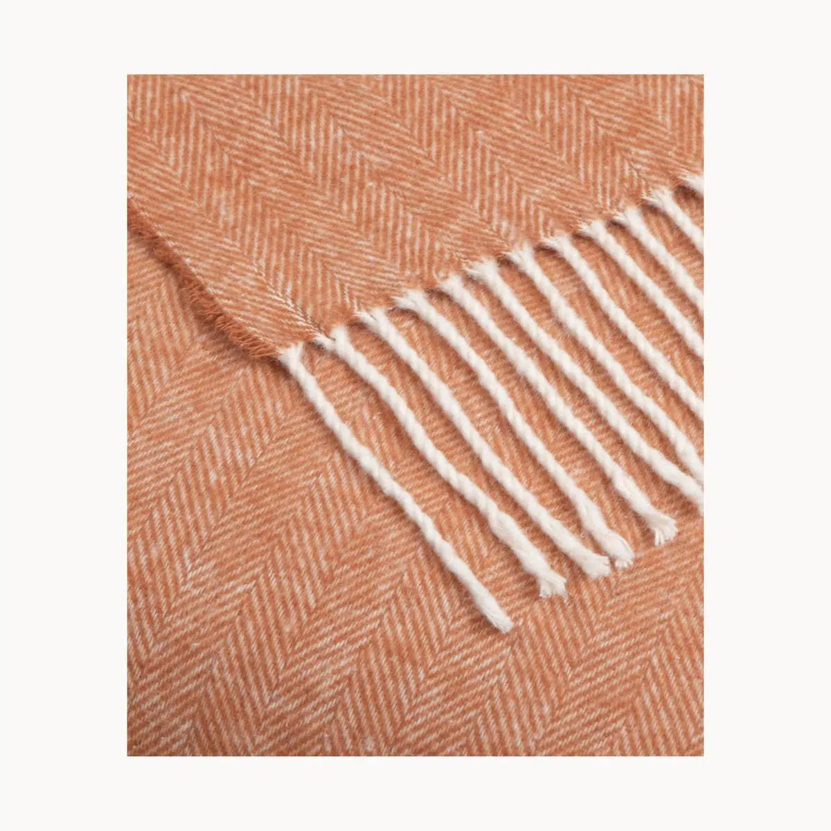 Super Soft Babele Herringbone - Plaid in Cotone Riciclato | Sugo - 130x170 cm