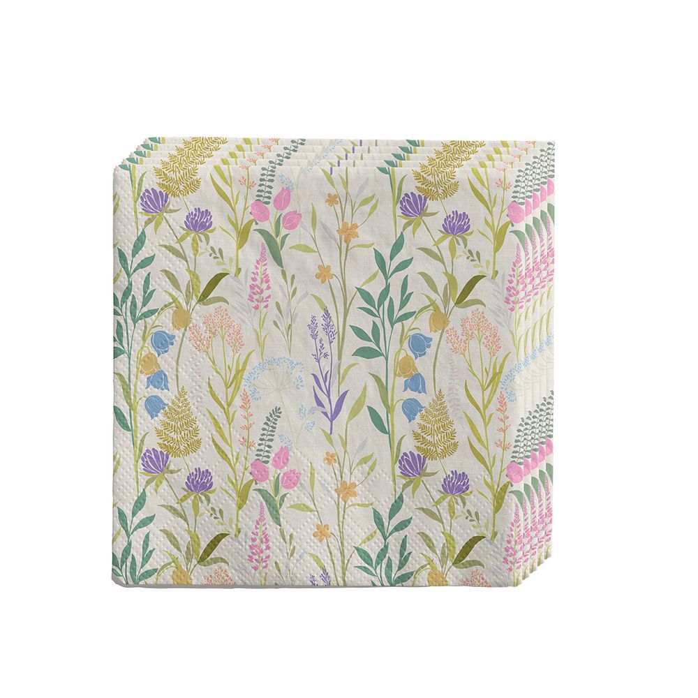Tovaglioli Wild Flowers 33x33 cm 20 pezzi Rössler