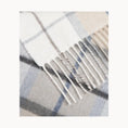 Carica l'immagine nel visualizzatore della galleria, Super Soft Babele Check - Plaid cotone riciclato | Quadrettato Grigio - 130x170 cm
