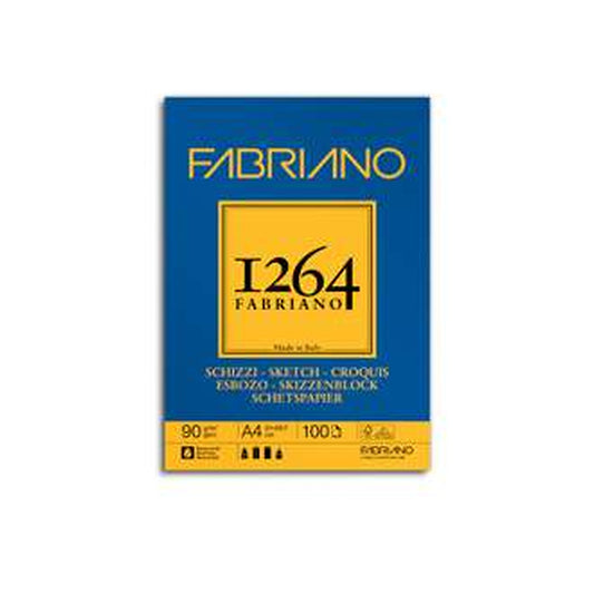 Fabriano 1264 Blocco Spiralato A4 Schizzi 90 g 120 fogli