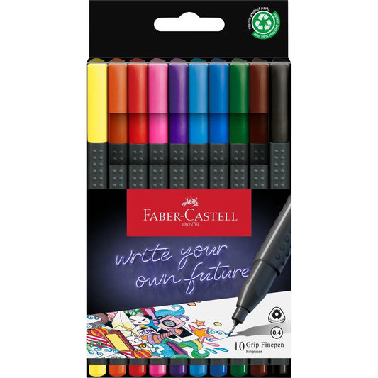 Grip Finepen Faber-Castell 10 colori