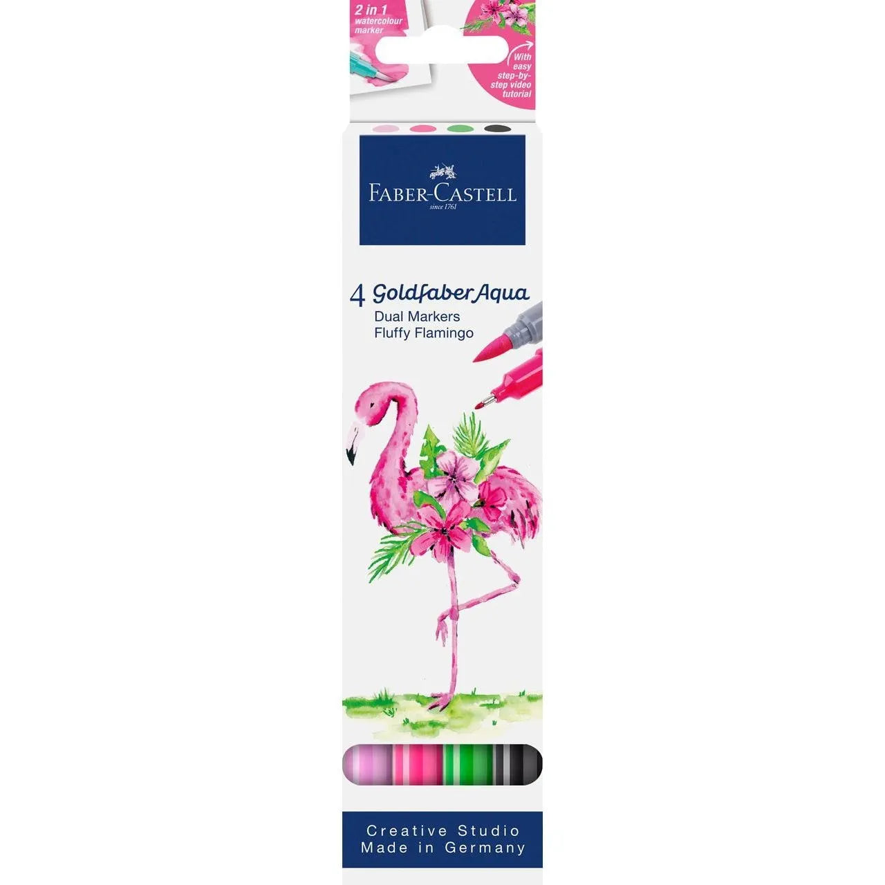 Goldfaber Aqua Dual Marker Flamingo 4 pezzi