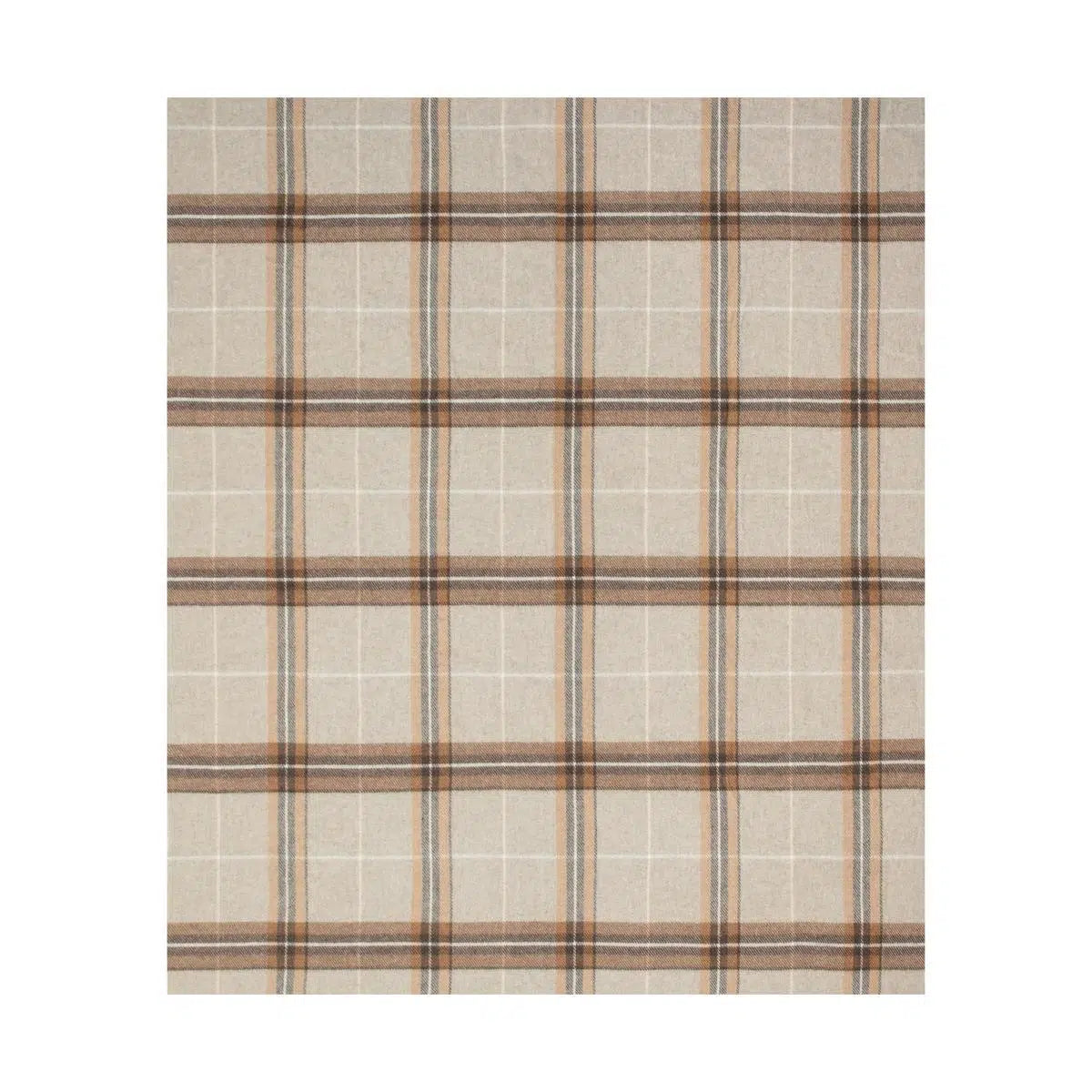 Fara Tartan Throw | Quadrettato Beige - 130x170 cm