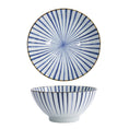 Carica l'immagine nel visualizzatore della galleria, Bowl Natsu Tokusa in ceramica blu e bianco Ø 17,8 cm
