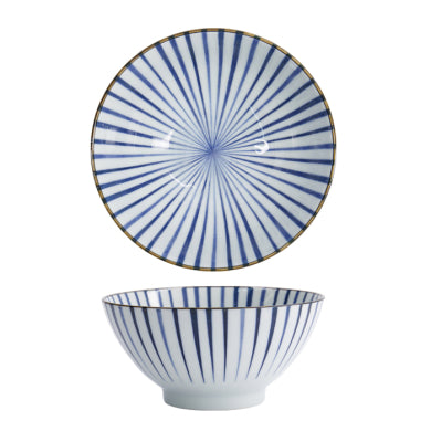 Bowl Natsu Tokusa in ceramica blu e bianco Ø 17,8 cm