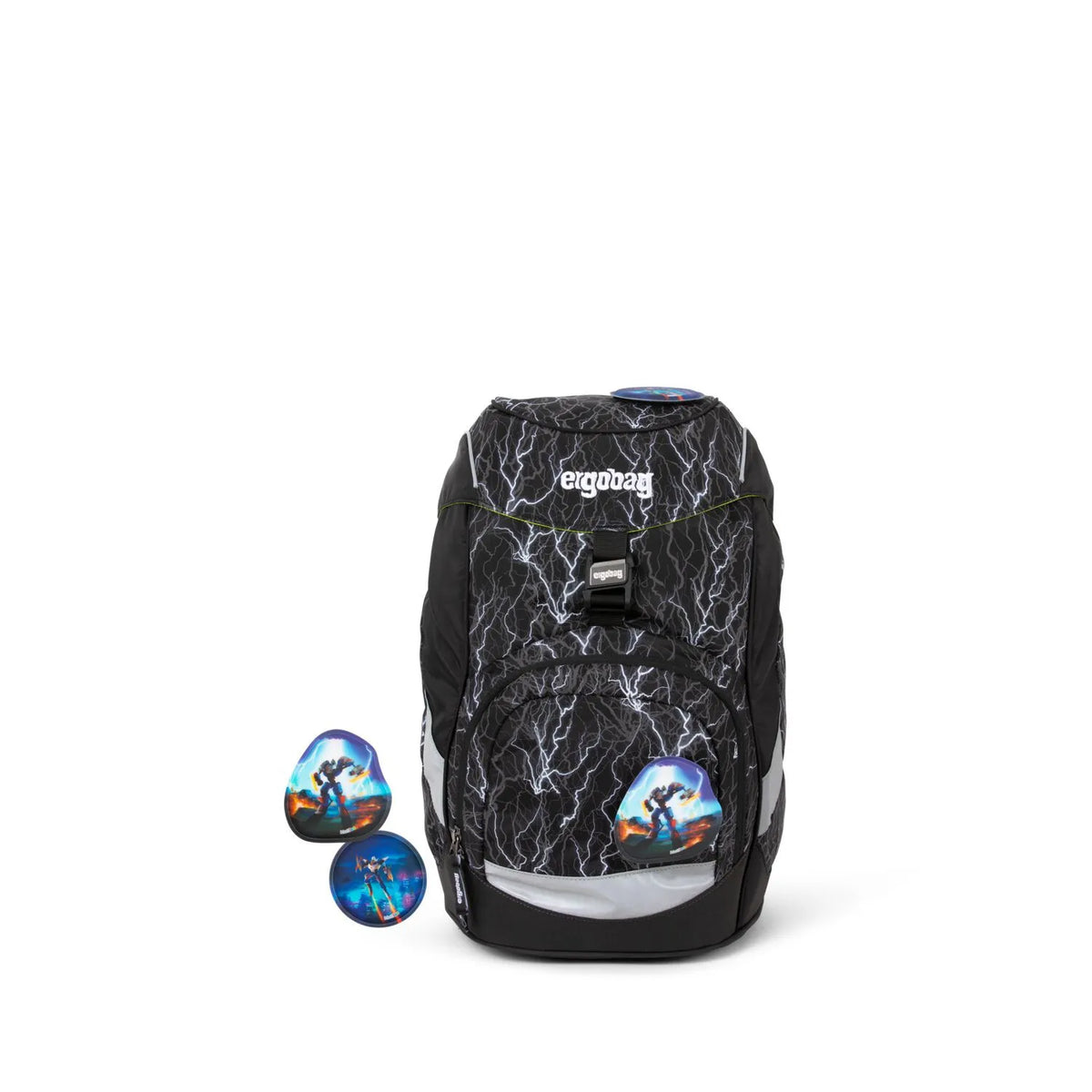 Zaino scuola Ergobag Prime - Super ReflectBear Glow
