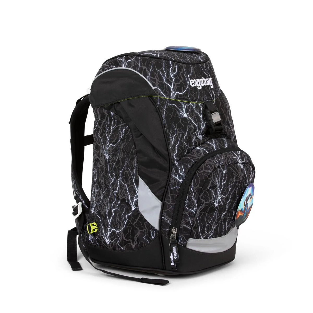 Zaino scuola Ergobag Prime - Super ReflectBear Glow