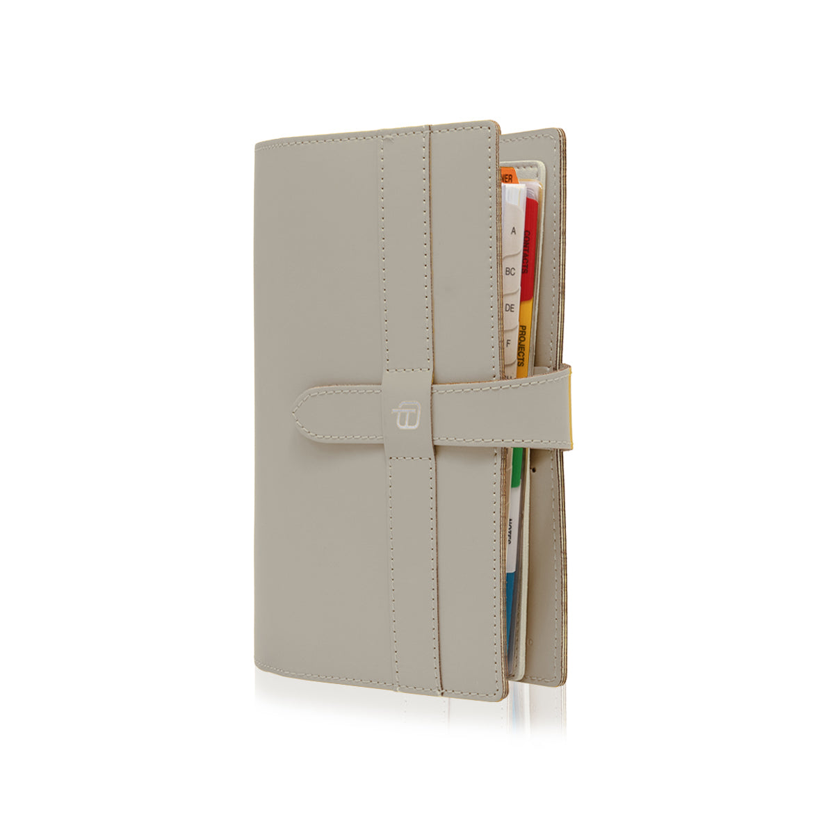 Organizer con Laccio Elegance in Pelle Bianca 9x17