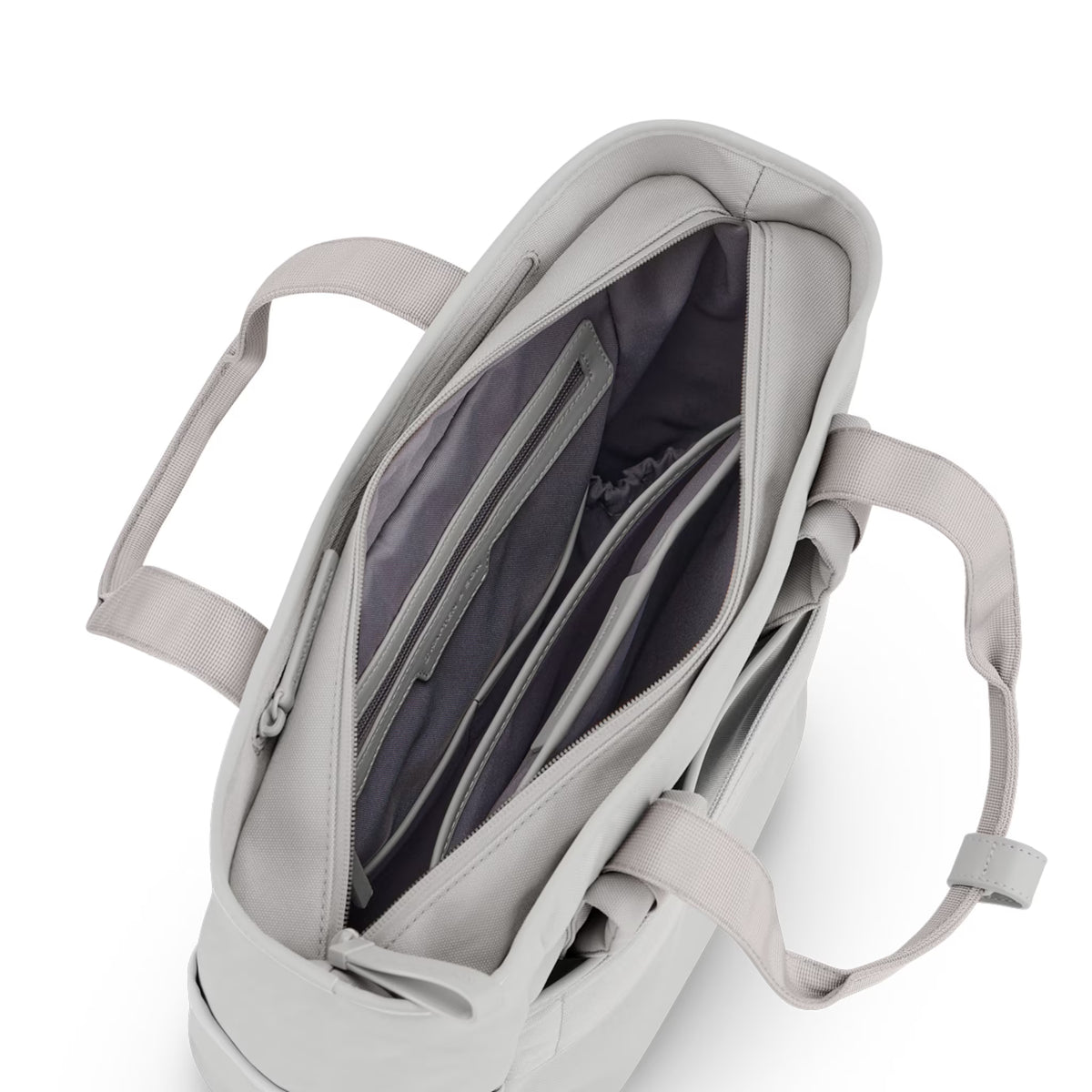 Zaino Lindby Greige – Stile roll-top flessibile e dinamico