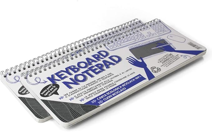 Notes a spirale Keyboard Notepad f.to 29,7 x11,5