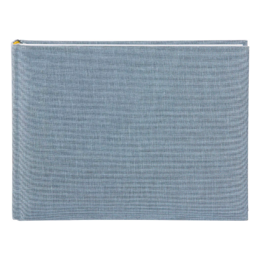 Album fotografico 22x16 36 pagine bianche blu-grigio