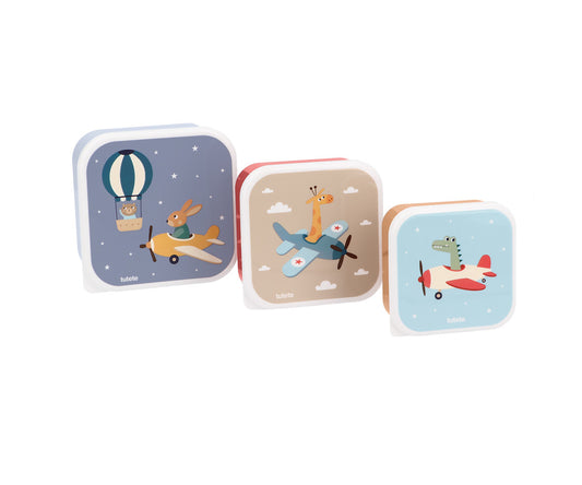 Set 3 Scatoline Snack Tutete Planes