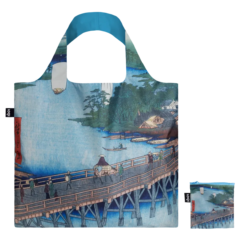 Shopper riciclata Utagawa Hiroshige, Grande Ponte di Senju