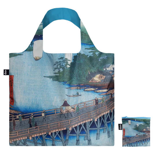 Shopper riciclata Utagawa Hiroshige, Grande Ponte di Senju