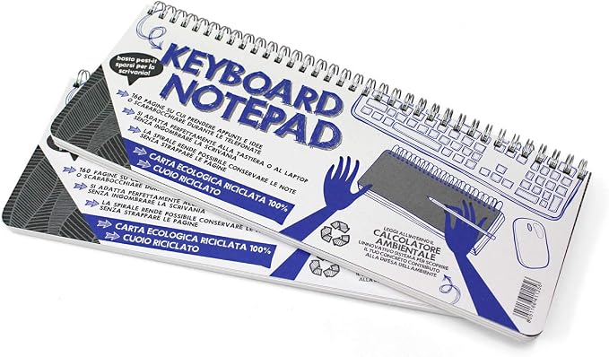 Notes a spirale Keyboard Notepad f.to 29,7 x11,5