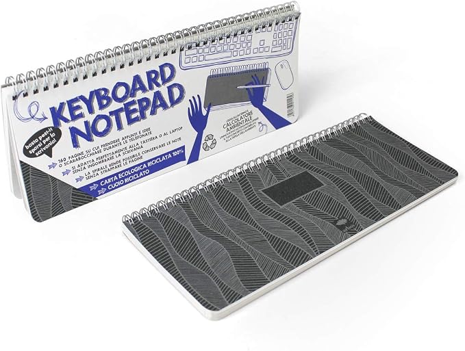 Notes a spirale Keyboard Notepad f.to 29,7 x11,5