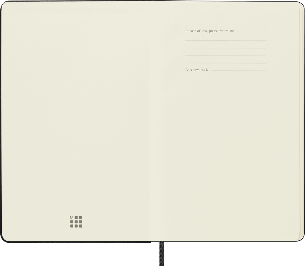 Moleskine Classic Large puntinato copertina rigida nera