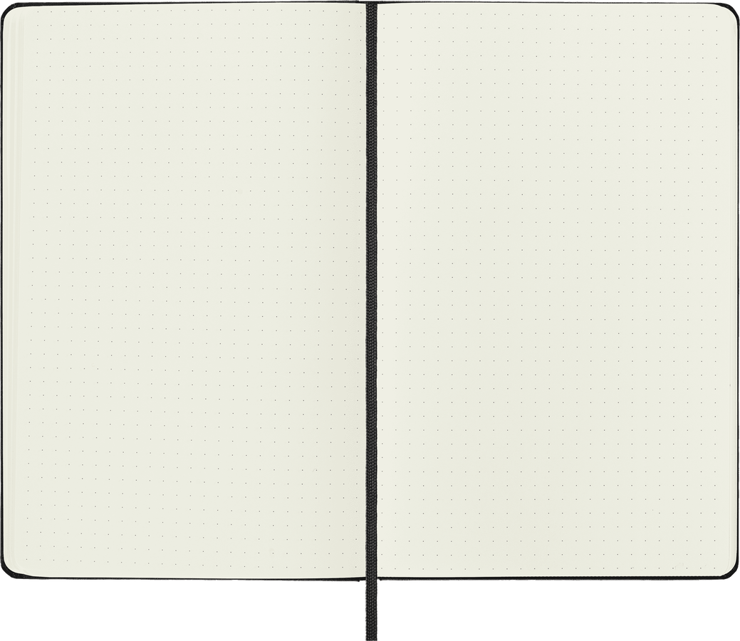 Moleskine Classic Large puntinato copertina rigida nera