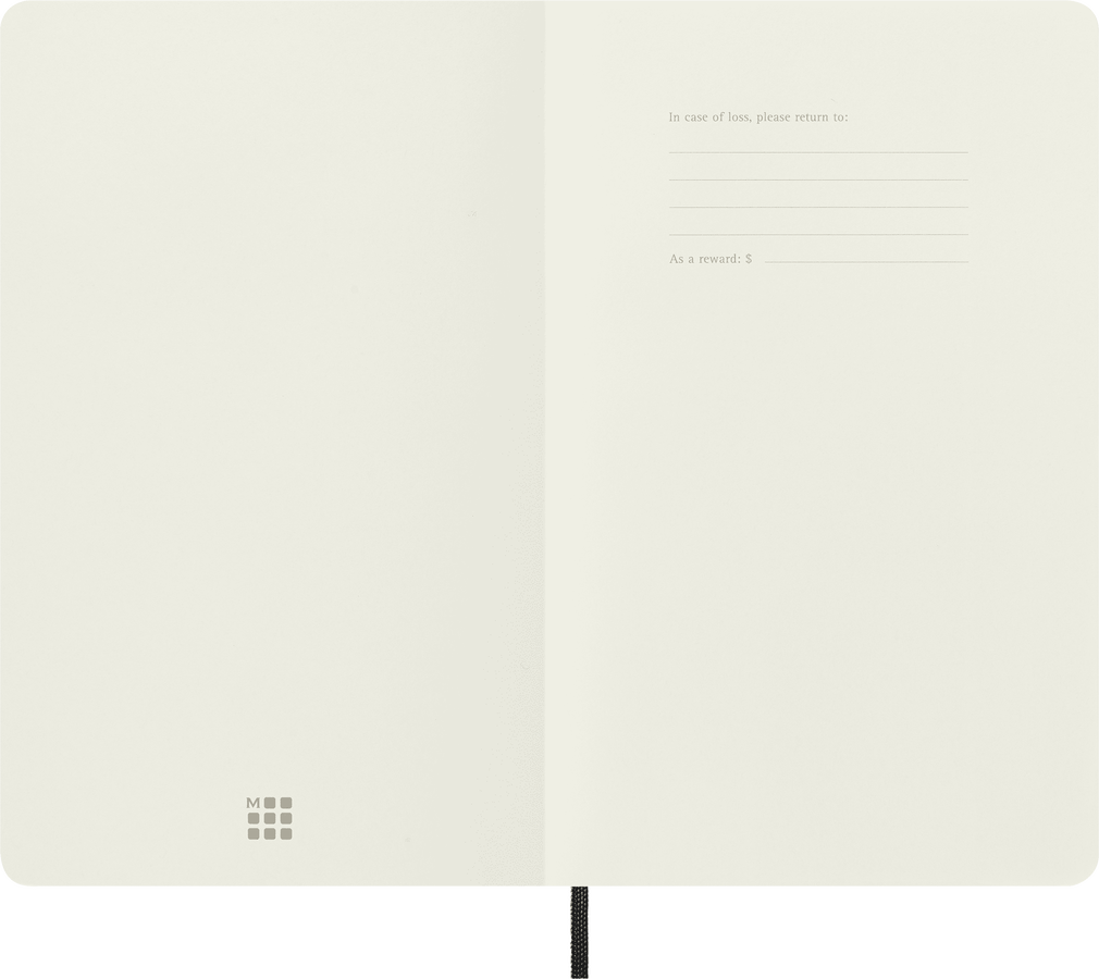 Moleskine Classic Large puntinato copertina morbida nera