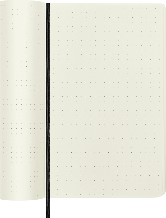 Moleskine Classic Large puntinato copertina morbida nera
