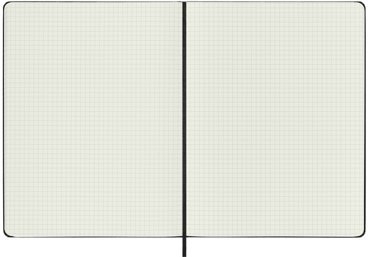 Moleskine Classic XL a quadretti copertina rigida nera
