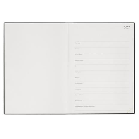 Agenda Legami 2027 Giornaliera XXL Nera