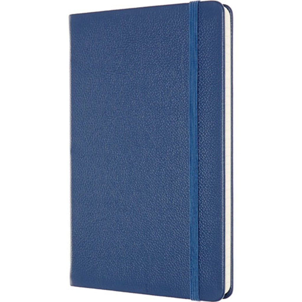 Moleskine Classic Leather Large 13×21 cm a Righe - Blu Non Ti Scordar di Me