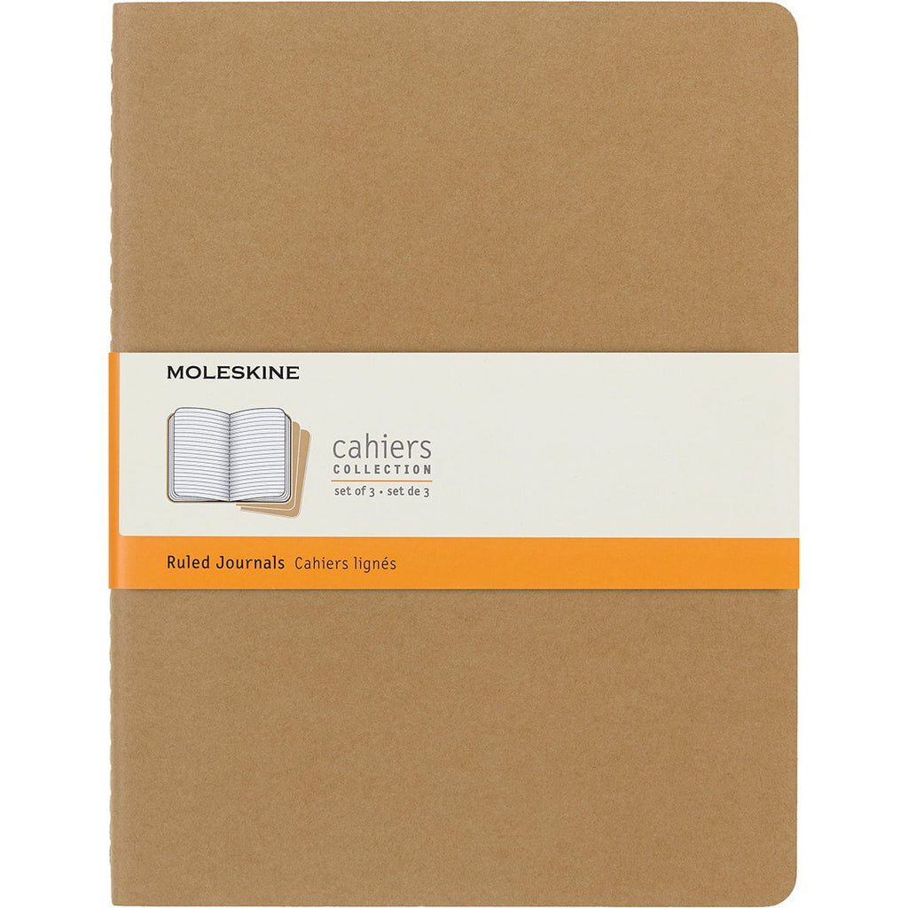 Moleskine Coloring Cahier XL Kraft a righe - formato e copertina