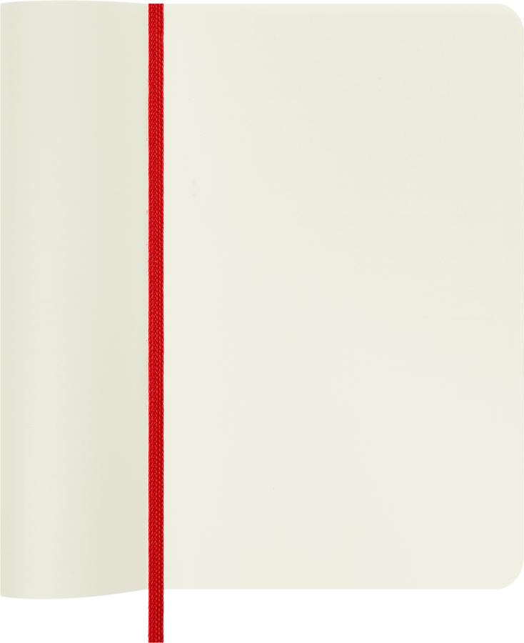 Moleskine Classic Pocket pagine bianche copertina morbida rosso scarlatto