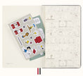 Carica l'immagine nel visualizzatore della galleria, Moleskine Peanuts Snoopy Admirer - adesivi e dettagli interni
