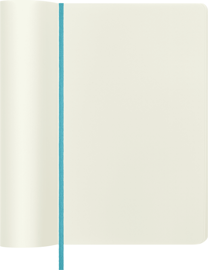 Moleskine Classic Large pagine bianche copertina morbida blu Reef