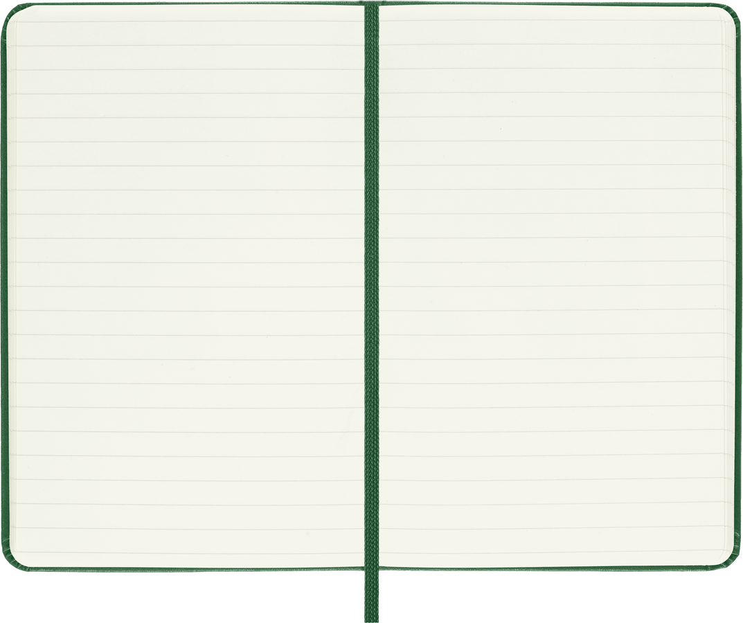 Moleskine Classic Pocket a righe copertina rigida verde mirto