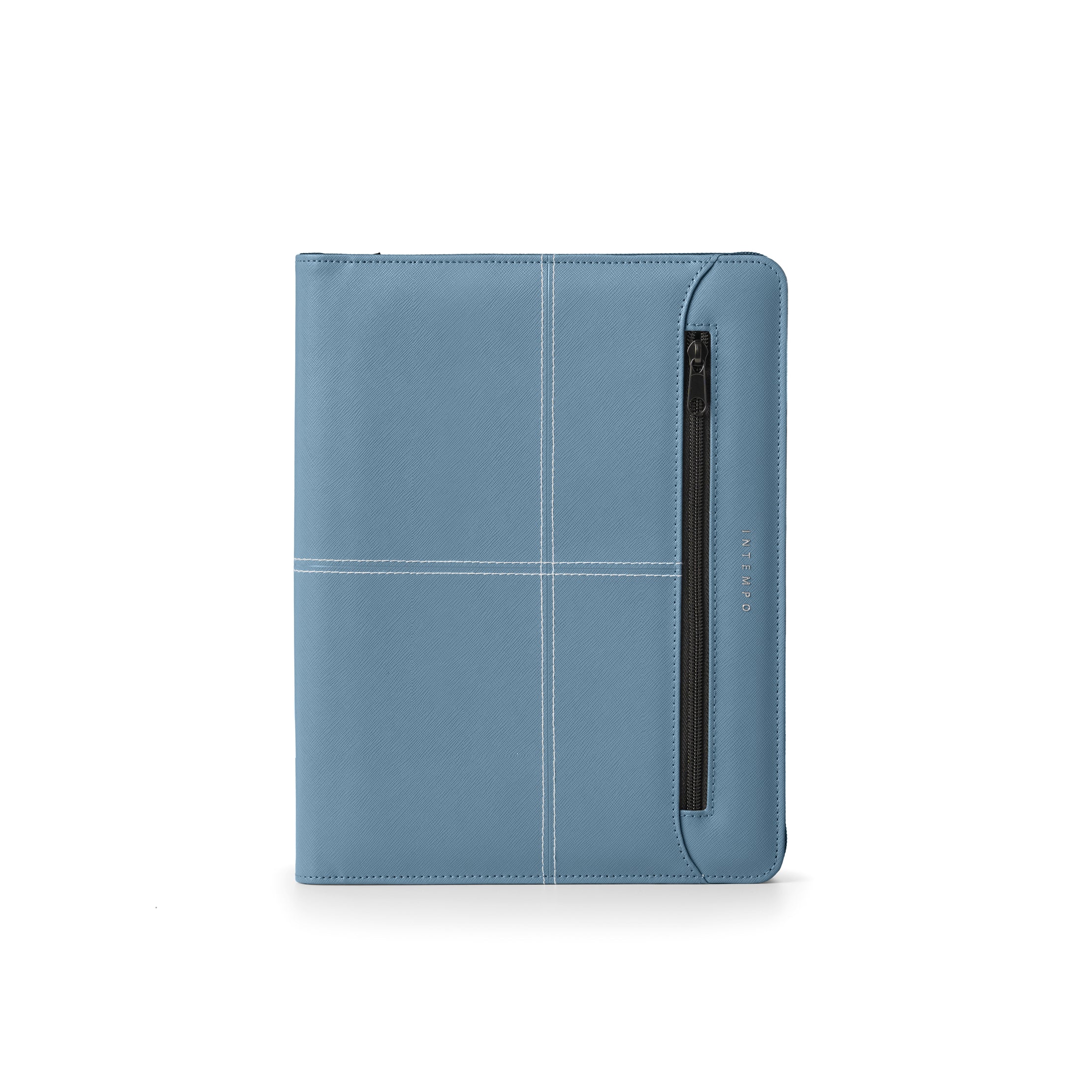 Portablocco A4 con Zip New Classic - Azzurro