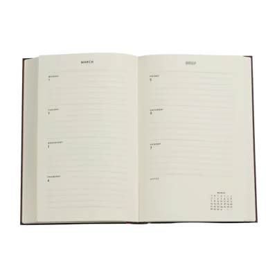 2027 Blue Luxe (Luxe Design) Maxi 12 mesi Agenda settimanale verticale