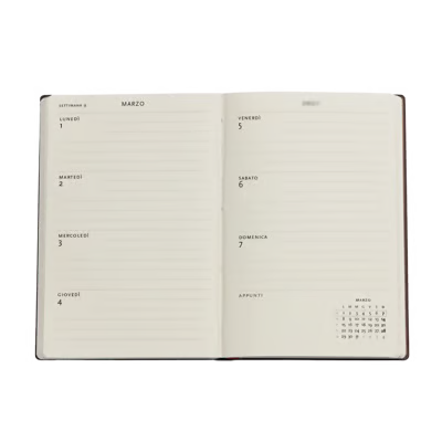 Agenda 2027 Paperblanks 12 Mesi Mini Settimanale Orizzontale - Cielo di Seta