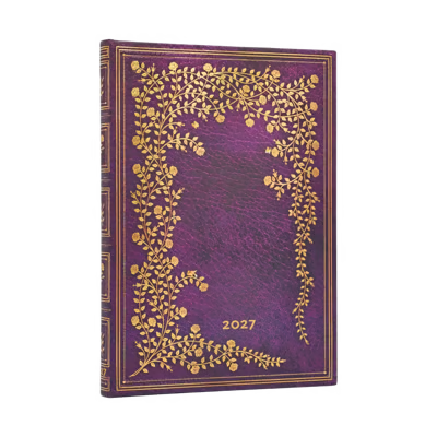 Agenda 12 Mesi 2027 Paperblanks Midi Verticale - La Rosa di New York