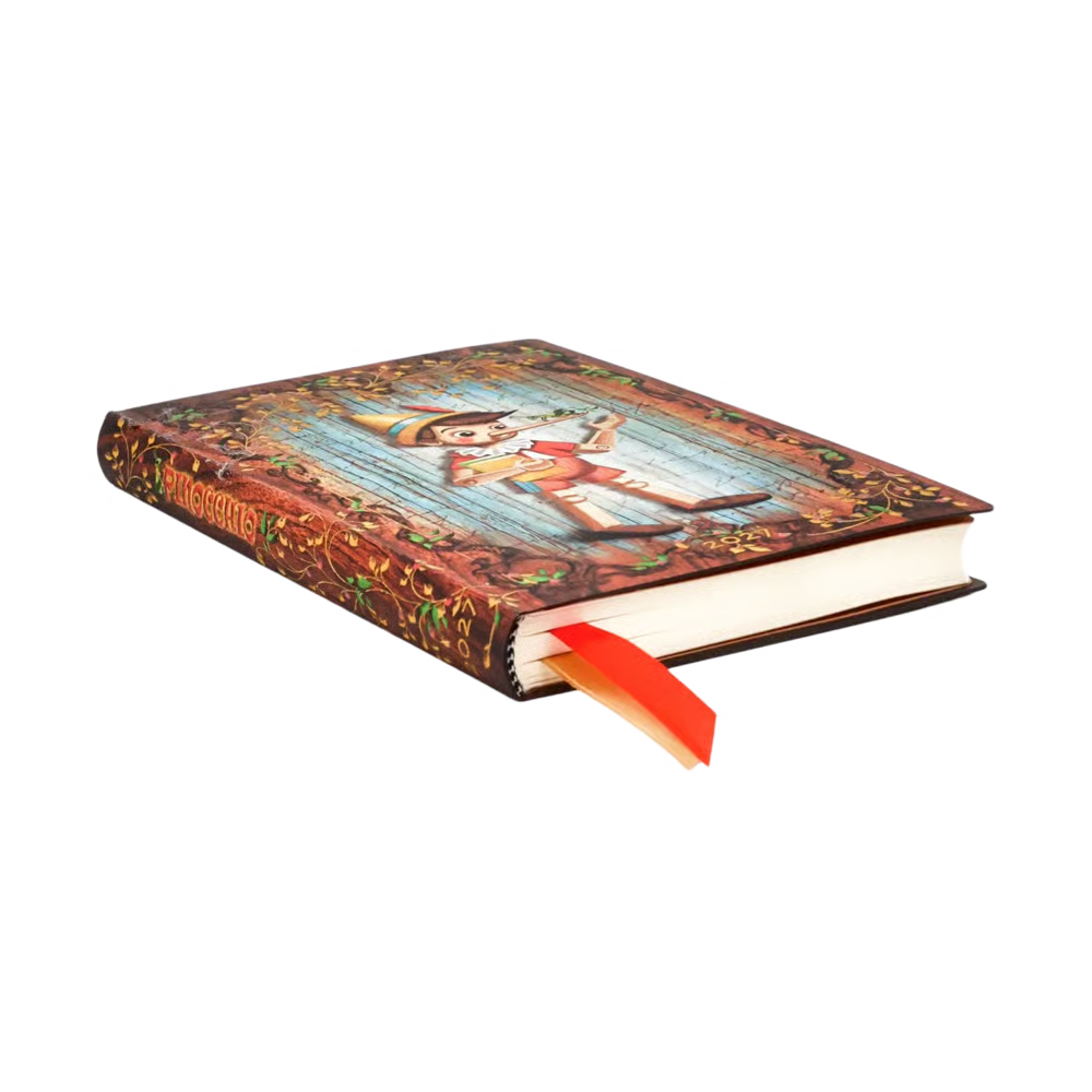 Agenda 2027 Paperblanks 12 Mesi Mini Flexi Settimanale - Carlo Collodi, Pinocchio