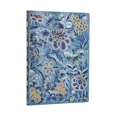 Agenda 12 Mesi 2027 Paperblanks Midi Flexi Settimanale - Salice Blu (Celebrazione dell'Hanfu)