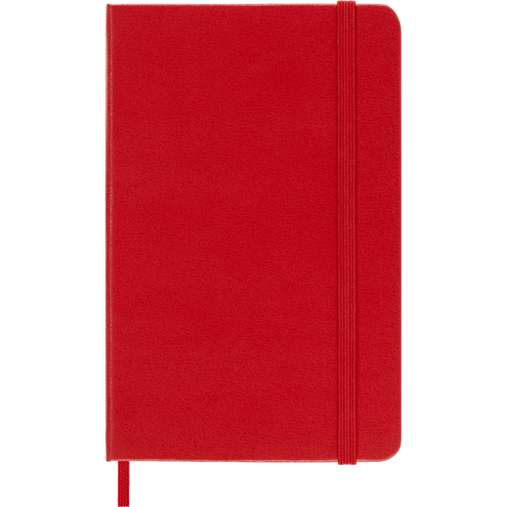 Moleskine Classic Pocket a righe copertina rigida rosso scarlatto